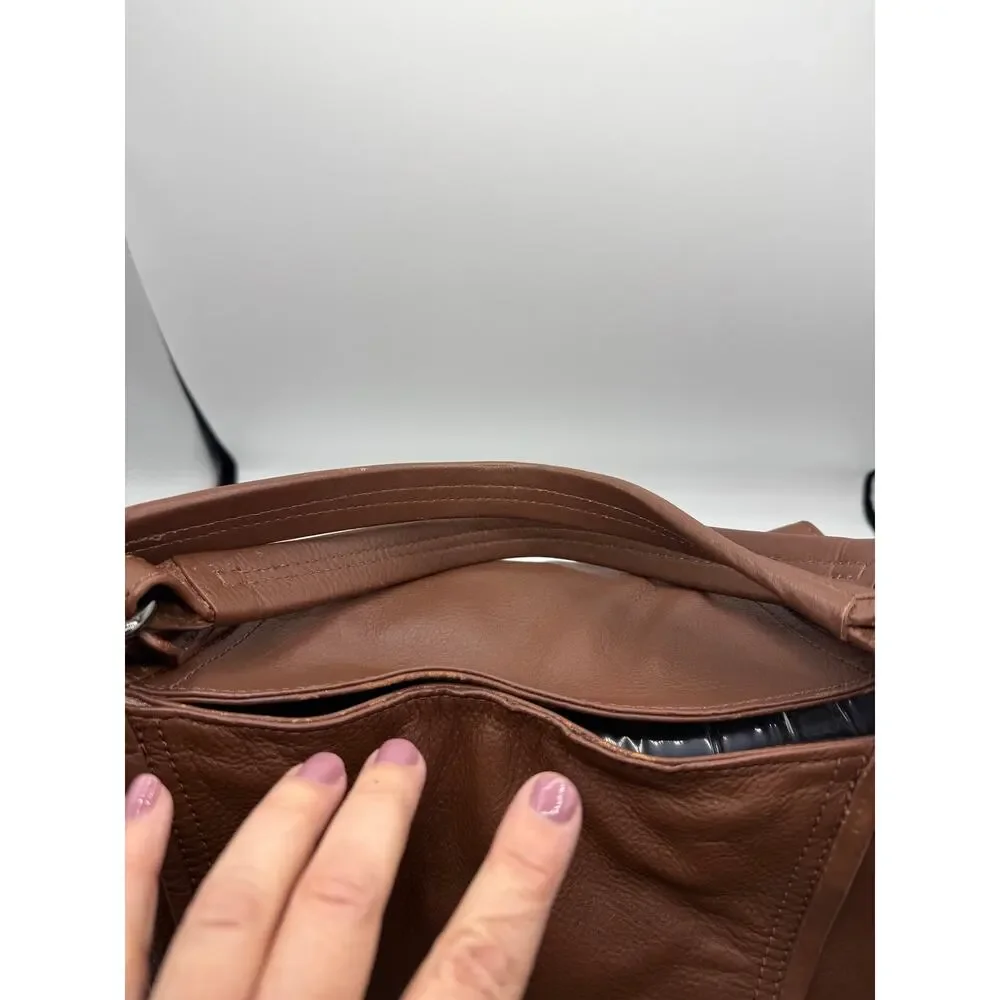 NWT Kooba Jonnie Leather Shopper Tote - Brown- Minor Flaws - Picture 9 of 14